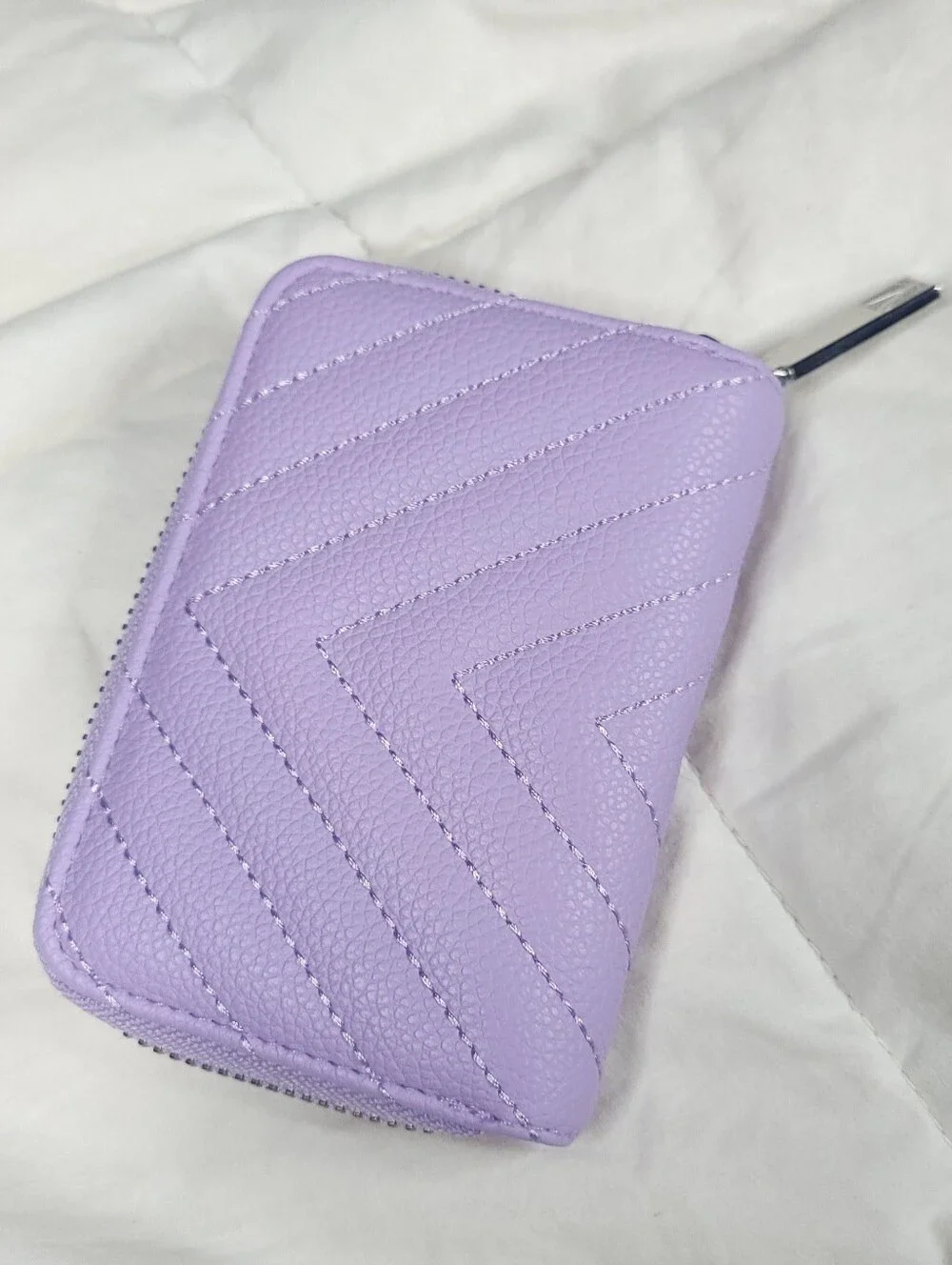 Victoria's Secret Lilac Quilted Mini Backpack with Chain Accent